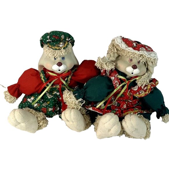 House Of Lloyd Christmas Around The World Hip & Hop Bunny Rabbit Figurines 1995 - Picture 1 of 16